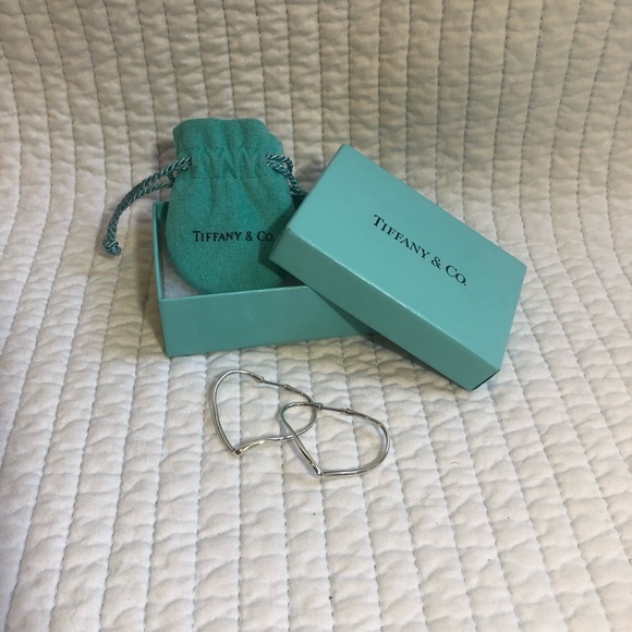 Tiffany & Co. Jewelry - TIiffany & Co. Open Heart Hoop Earrings